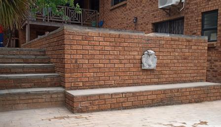 Semi Above facebrick cladding with coping